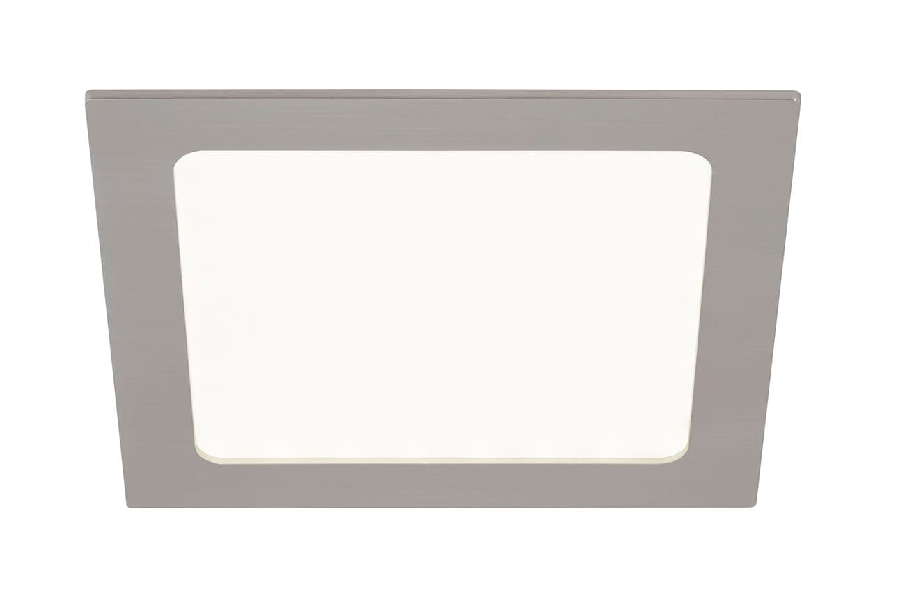 LED Einbaustrahler, 17 cm, 12 W, Matt-Nickel