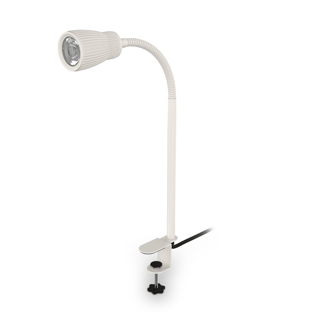 Riff Klemmlampe - 3,5W, 400lm, LED, Schwenkbar, Warmweiß, Altweiß