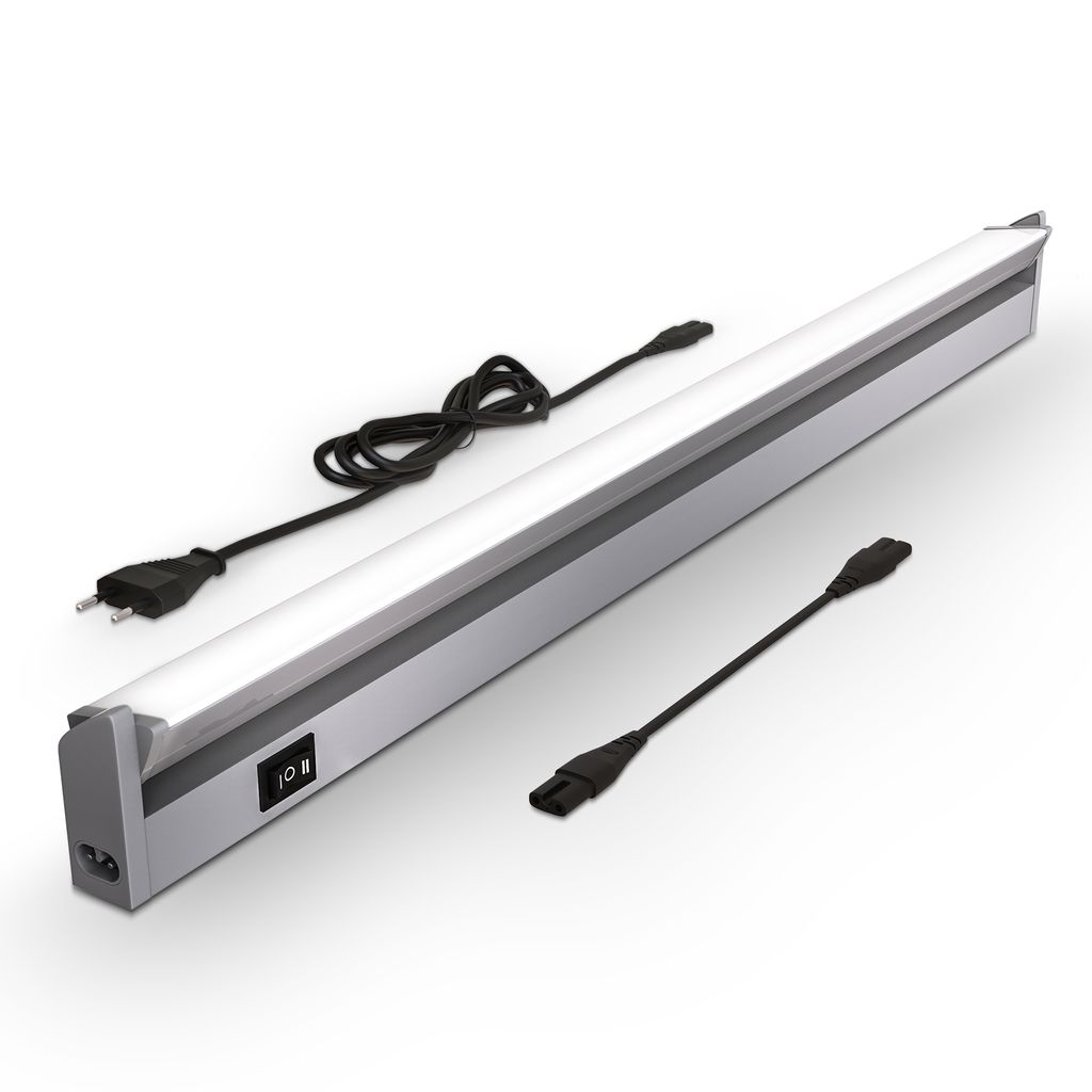 LED Unterbauleuchte - 8,5W, 1000lm, LED, Schalter, Stecker, neutralweiß, weiß