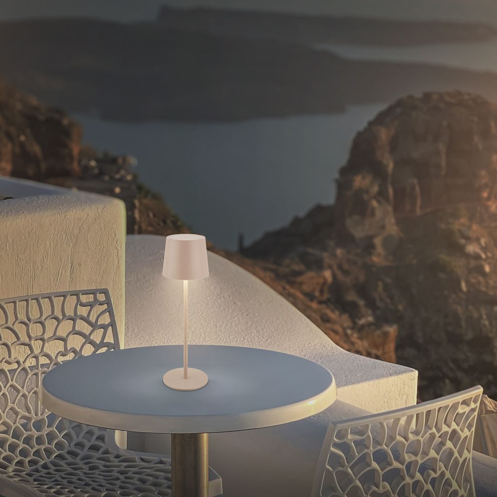 LED Tischlampe Akku LED Tischleuchte Dimmbar Kabellos Touch Aussen/Innen 8