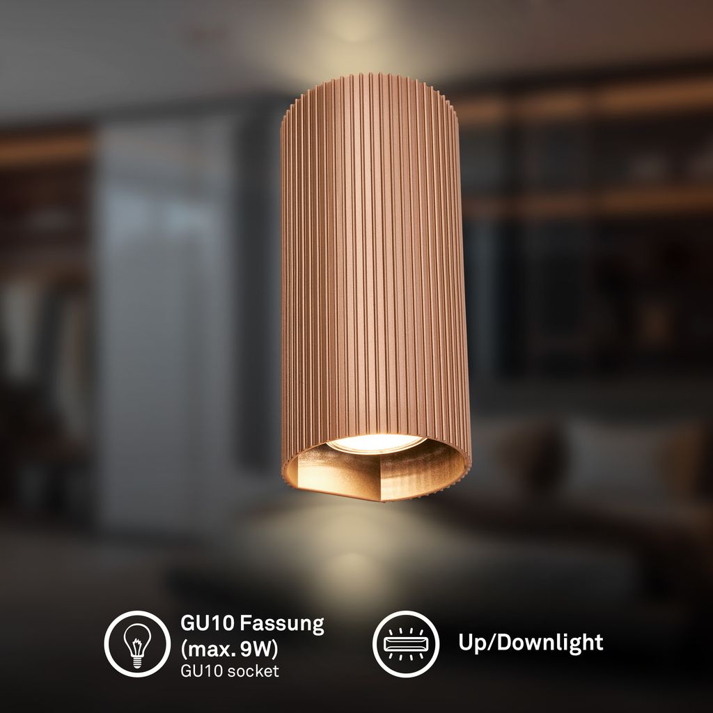 Ida Wandleuchte - Up/Downlight, GU10 Fassung, max. 9W, Coffee