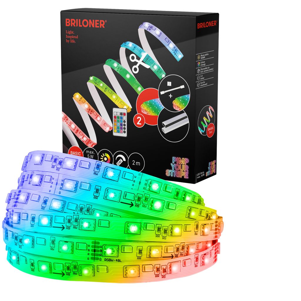 Pimp Your Stripe Starterset LED Strip 2m. RGB+W. Fernbedienung 0