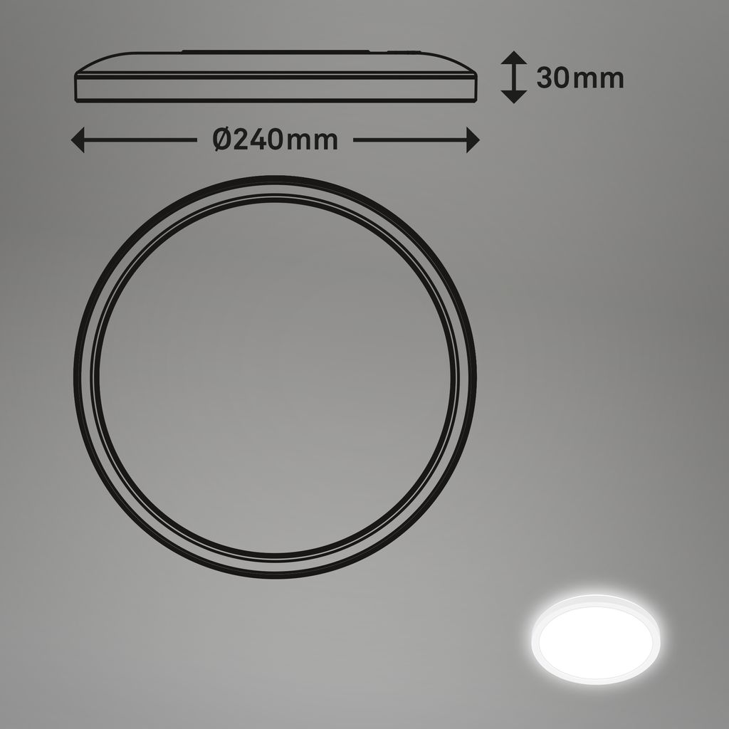 LED Deckenlampe Bewegungsmelder IP44 LED Badlampe Badezimmerleuchte Flach 7