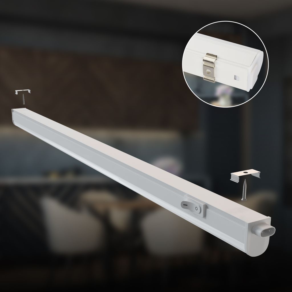 Took 2er Set Unterbauleuchte - 8W, 800lm, mit Stecker, LED, Neutralweiß, Weiß