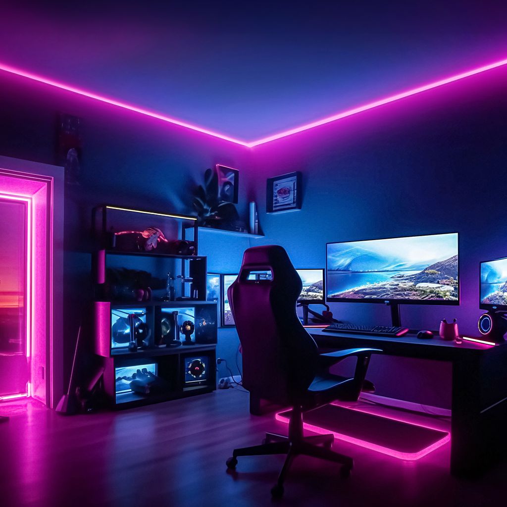 COB LED Stripe 3m RGB Leiste Lichtband Fernbedienung Selbstklebend Kürzbar Deko 7