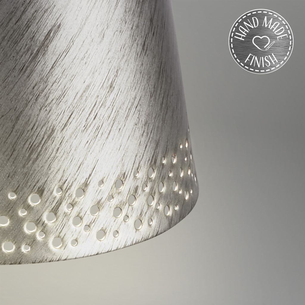 LED Lampada da tavolo a batteria 38 cm 2,6W 280lm argento antico