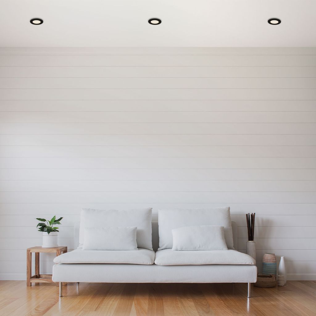 LED Einbauleuchte Ultraflach 3er Set 3000K 6W IP44 schwarz Ø11.5cm Briloner 2