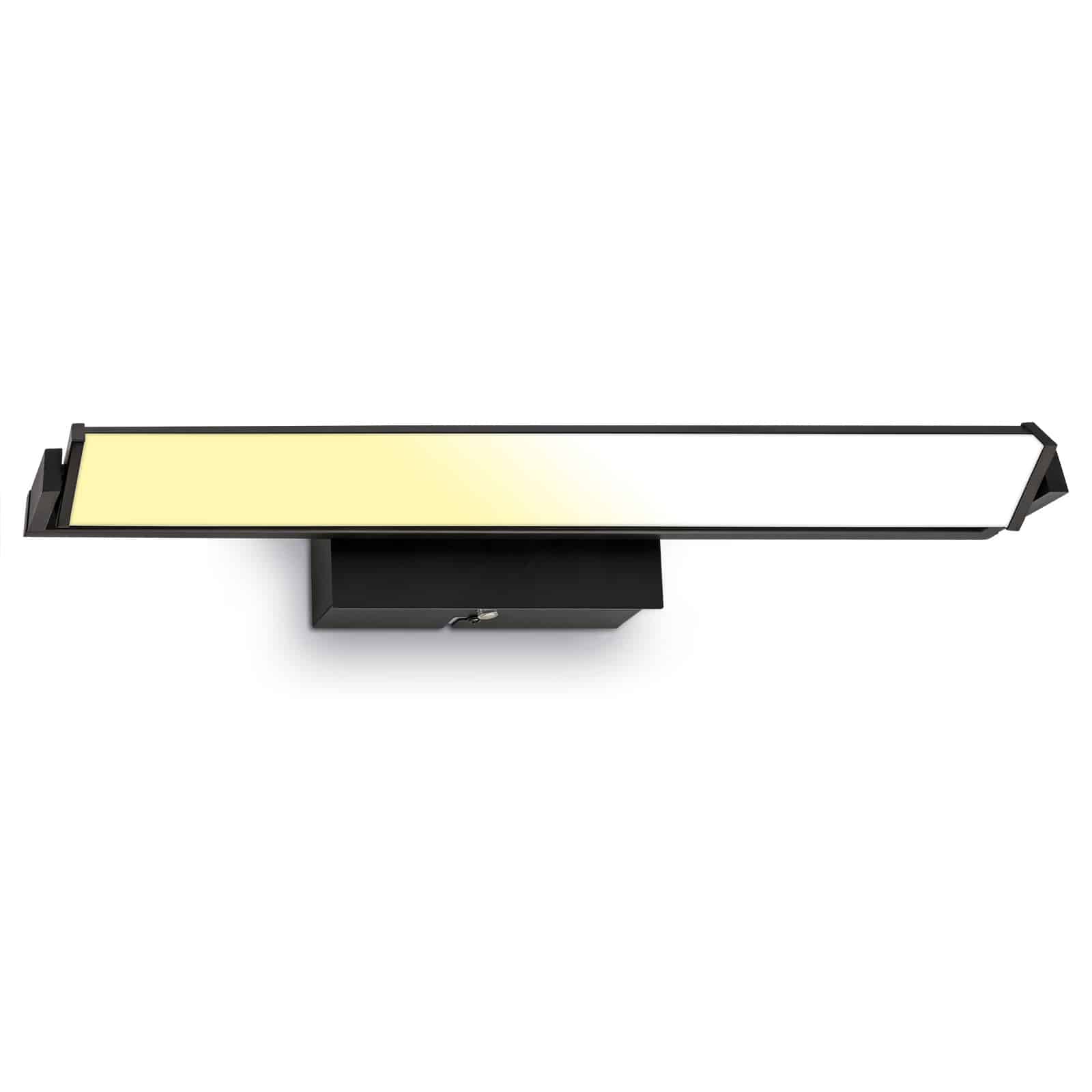 LED Wandleuchte, mit CCT LED Panel, dimmbar 52,5 cm, 15 W, schwarz