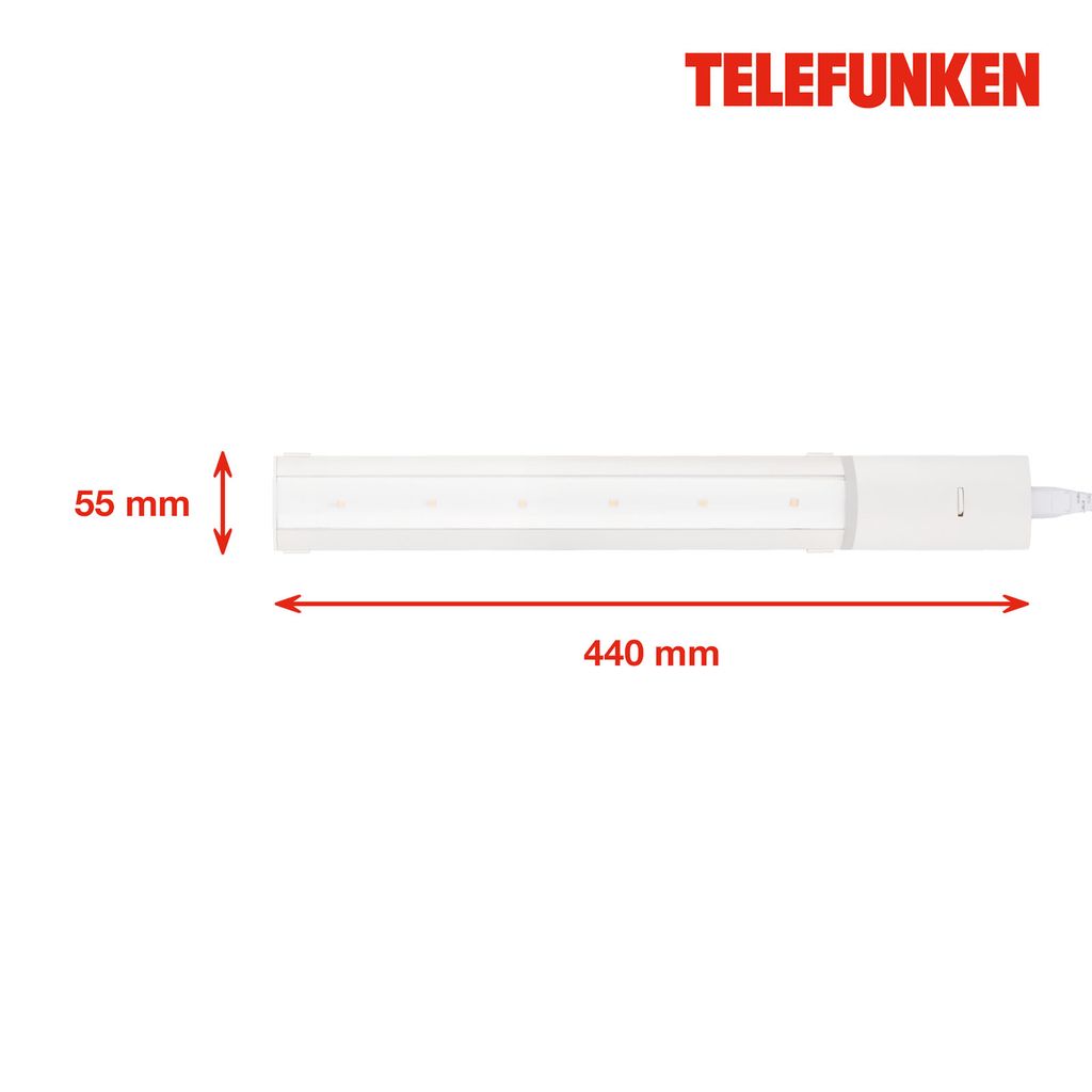 TELEFUNKEN LED Unterbauleuchte 44 cm 6,7W 570lm weiß
