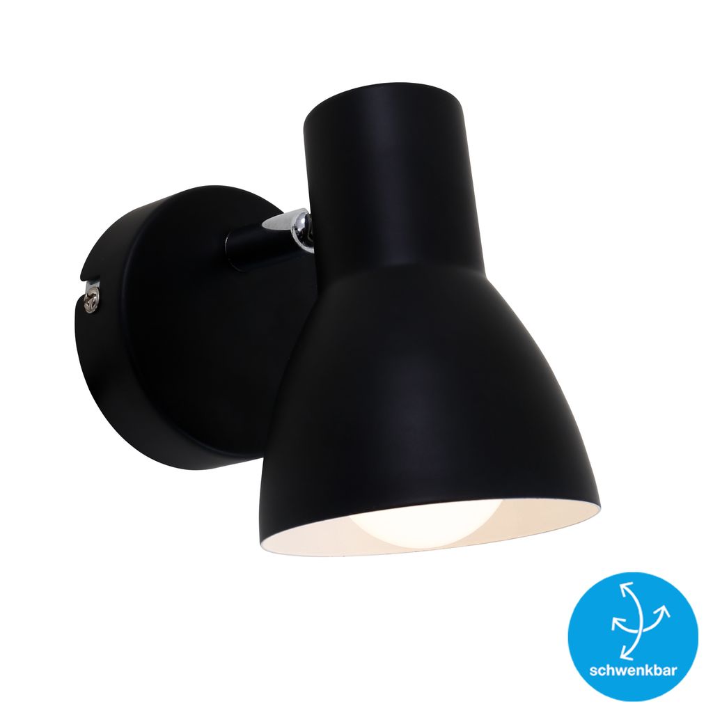 Spotlight 13 cm 1x exkl. E14 25W zwart