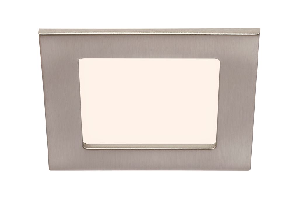 LED Einbauleuchte, 12 cm, 7 W, Matt-Nickel