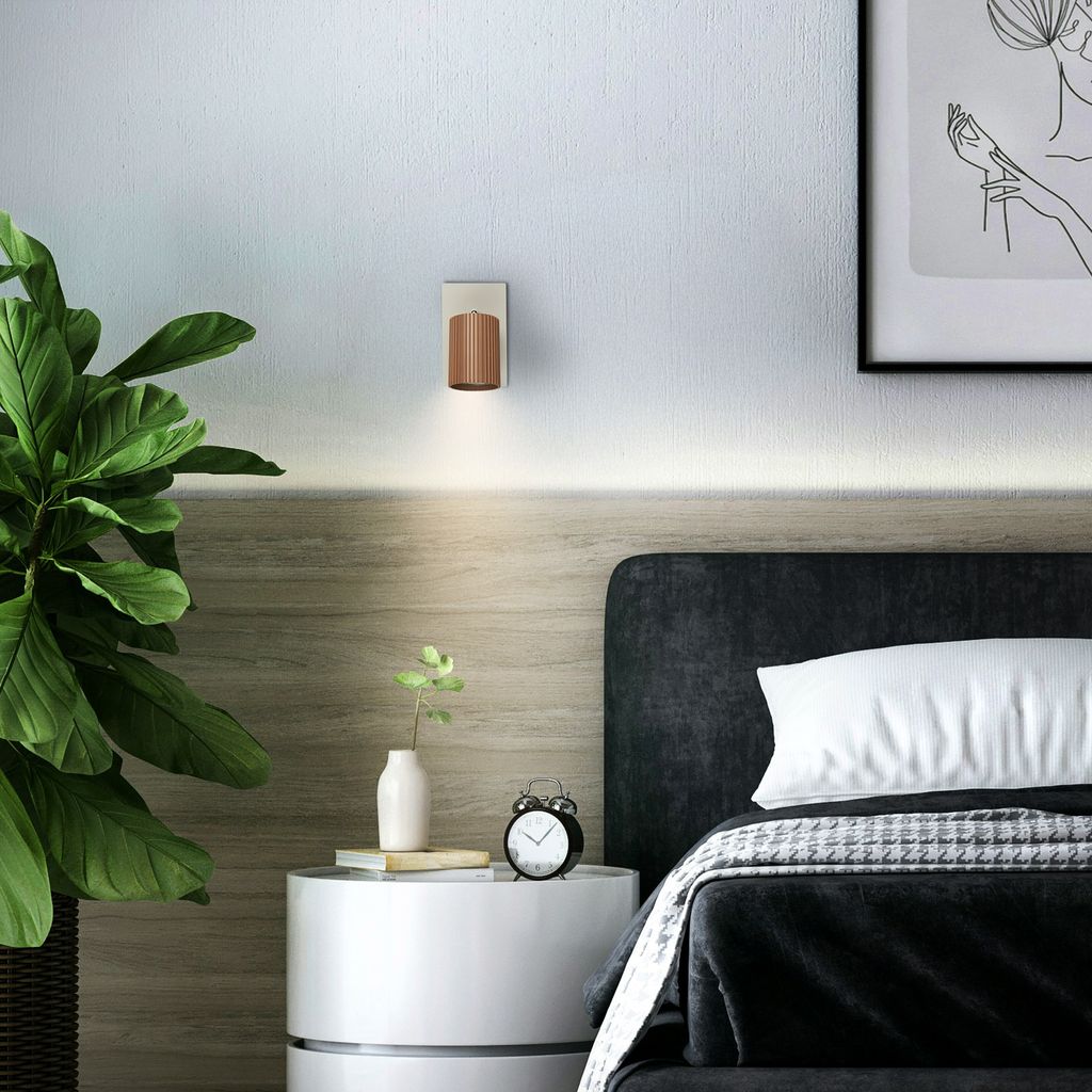 Ida Wandlampe - GU10 Fassung, max. 9W, Schwenkbar, Coffee-Warm grey