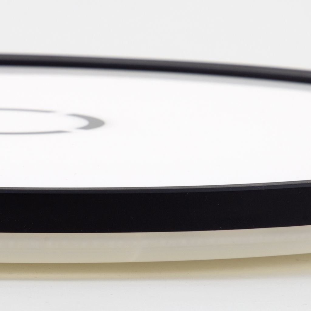 LED Deckenleuchte Deckenlampe Ultraflach 22 W 4000K Weiß-Schwarz Ø 42cm Briloner 18