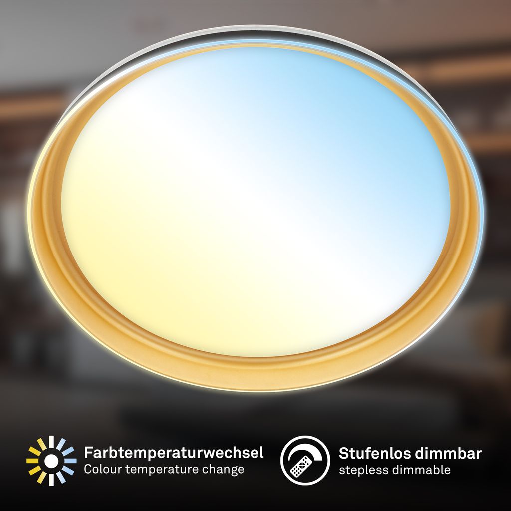 LED Deckenlampe Deckenleuchte Wohnzimmer Fernbedienung Dimmbar CCT Flur 1