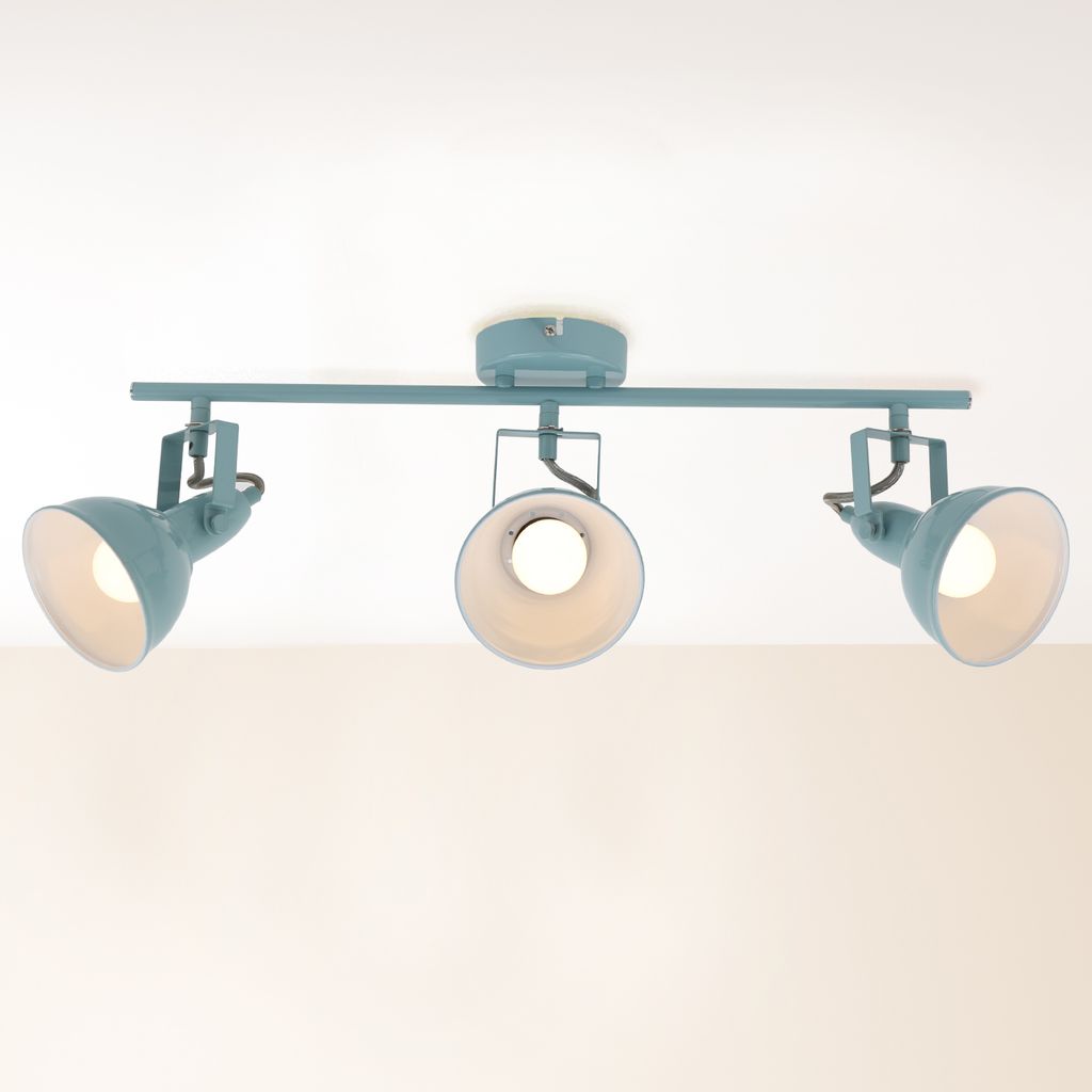 Deckenleuchte mit 3 dreh-und schwenkbaren Spots E14 max. 40 W Briloner 9