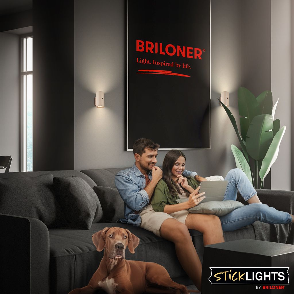 LED Wandleuchte Wandlampe ohne Stromanschluss Bewegungsmelder Akku ohne Bohren 9