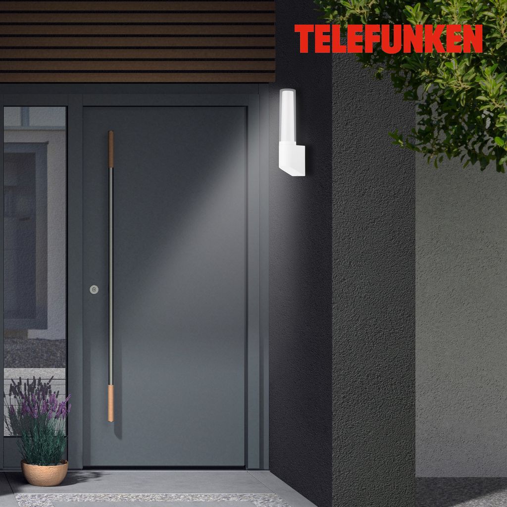 TELEFUNKEN LED Außenleuchte 33,2 cm 8W 850lm weiß