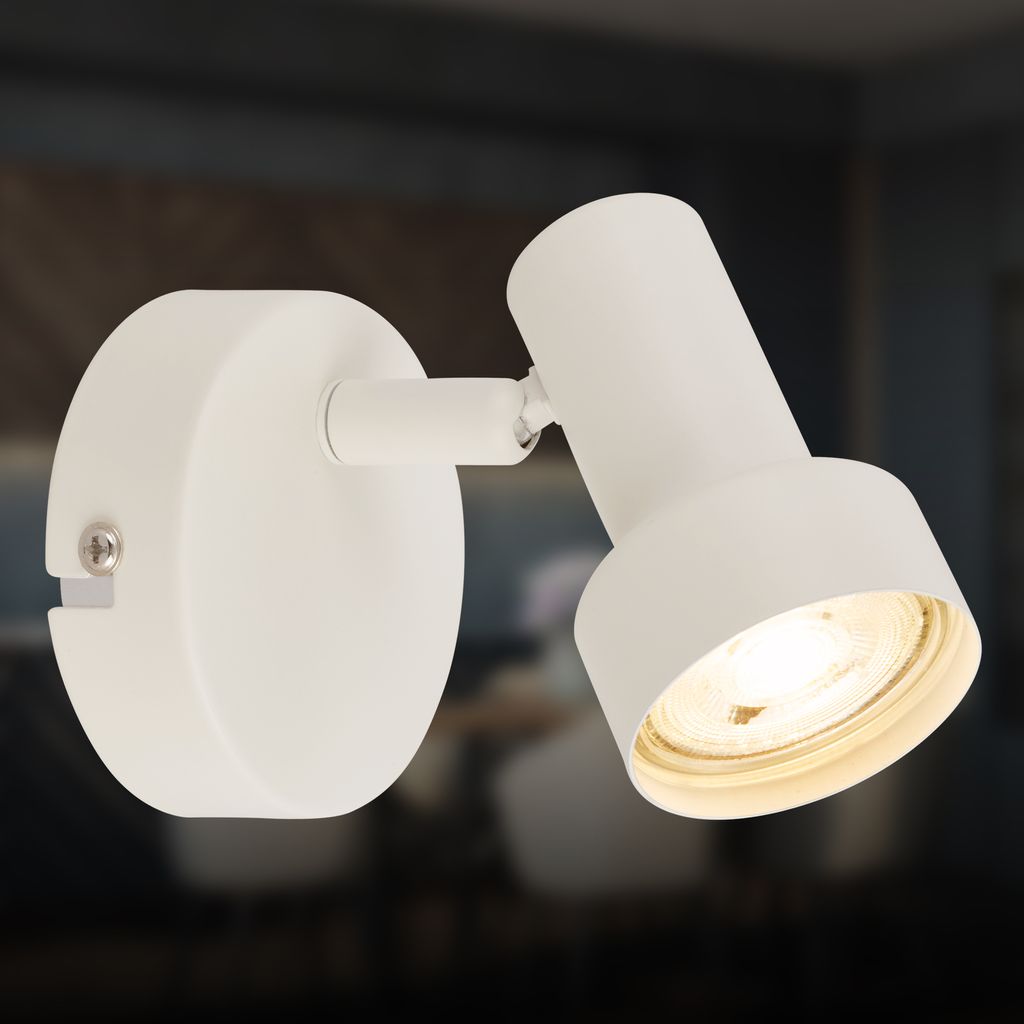 Tapp wall lamp - GU10 socket, max. 9W, adjustable, off-white