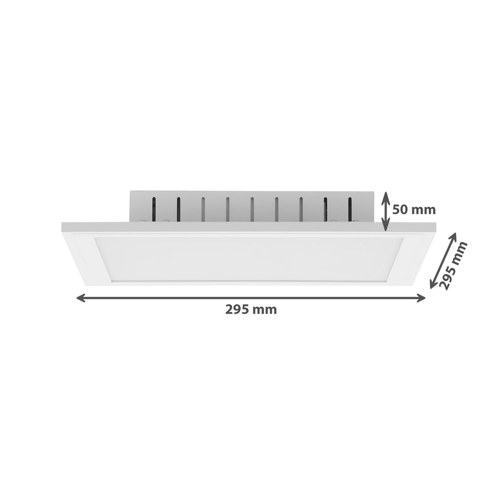 RGB Farbwechsel LED Panel, 29,5 cm, 1800 LUMEN, Weiß