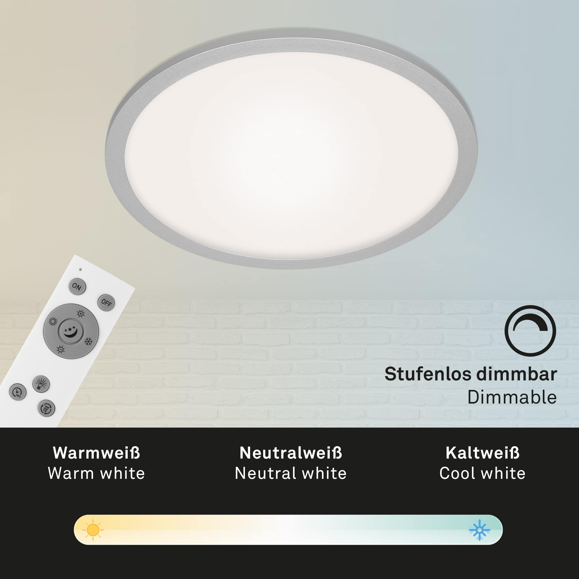 LED Panel, Nachtlicht, Dimmbar, Farbtemperatursteuerung