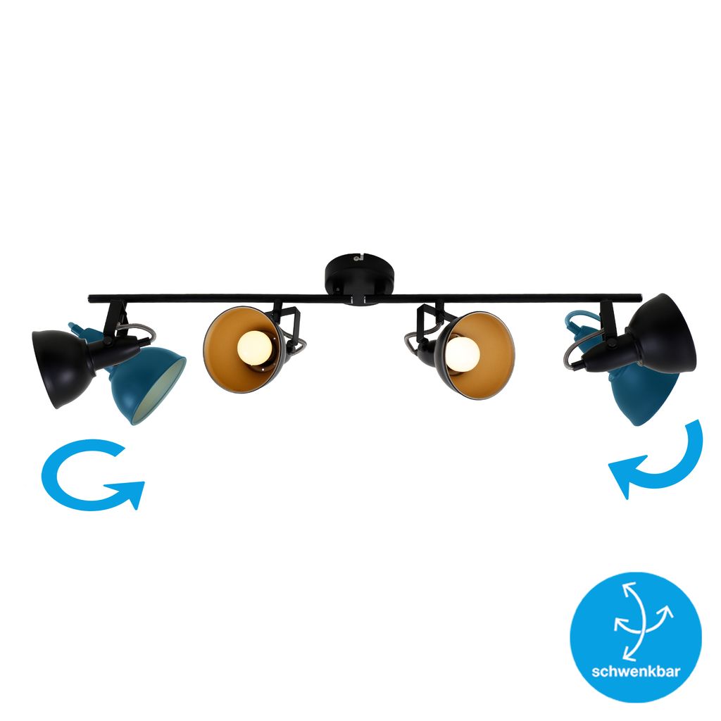 LED Deckenstrahler Wohnzimmer Deckenleuchte LED Spot Leuchte Retro Schwenkbar   7