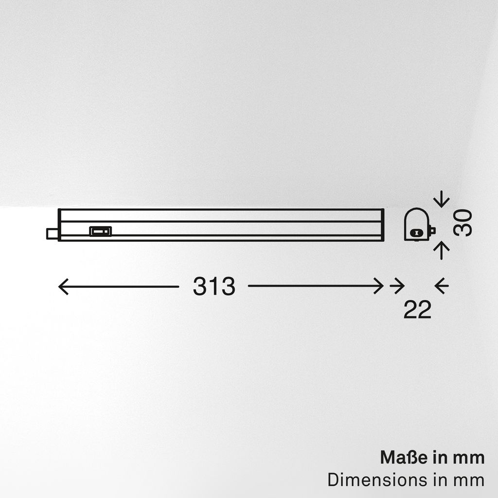 LED Unterbauleuchte 31,3 cm 4W 400lm weiß