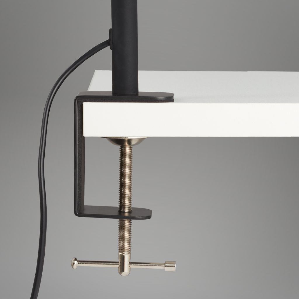 LED Klemmleuchte Tageslicht Kabelschalter 7.5 W schwarz Metall Briloner 16