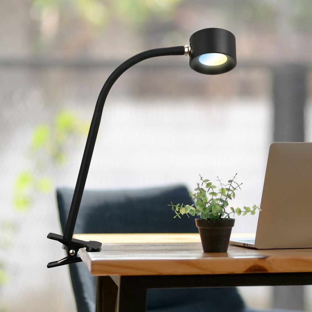 LED Schreibtischlampe Leselampe Klemmleuchte Magnetisch Akku Dimmbar Abnehmbar 9