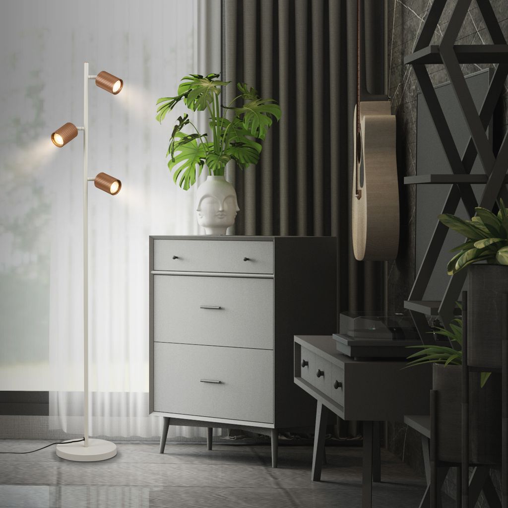 Ida Stehlampe - Schalter, Schwenkbar, GU10 Fassung, max. 9W, Coffee-Warm Grey