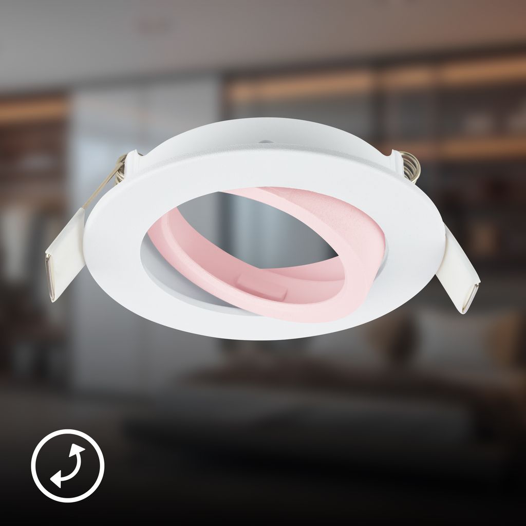 3er Set LED Einbaustrahler LED Einbauleuchten Spots Flach Schwenkbar GU10 2