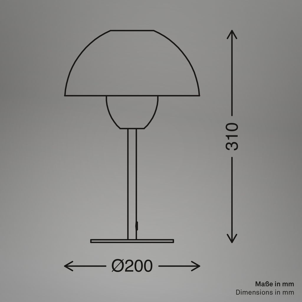 Gryde Table Lamp - With Switch, E14 socket, max. 25W, Black
