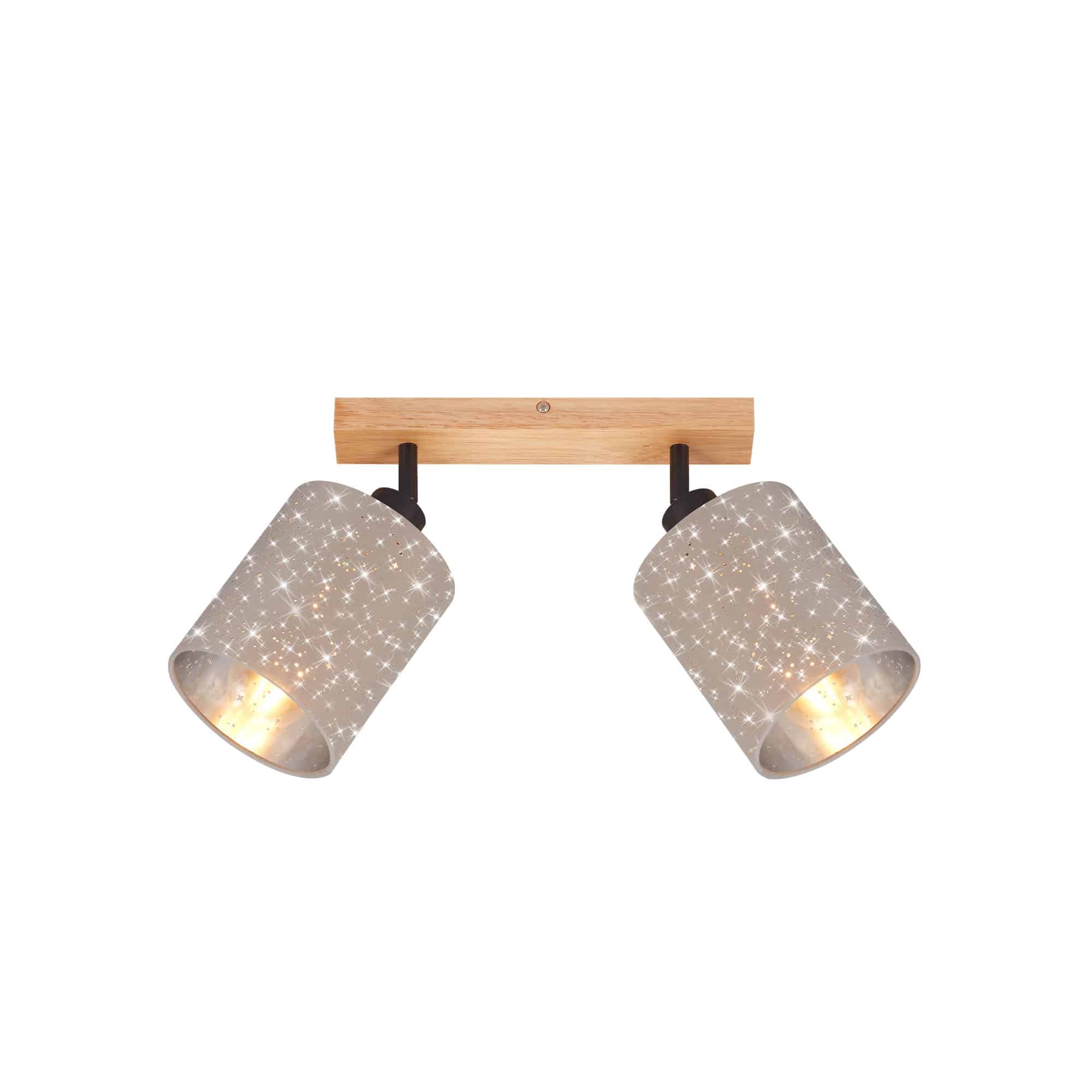 Lampe spot 28,5 cm 2x exkl. E27 25W taupe