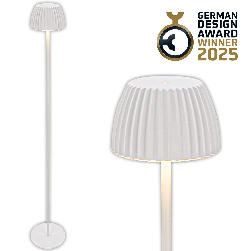 LED Stehlampe kabellos LED Stehleuchte Standleuchte Akku Wohnzimmer dimmbar 1