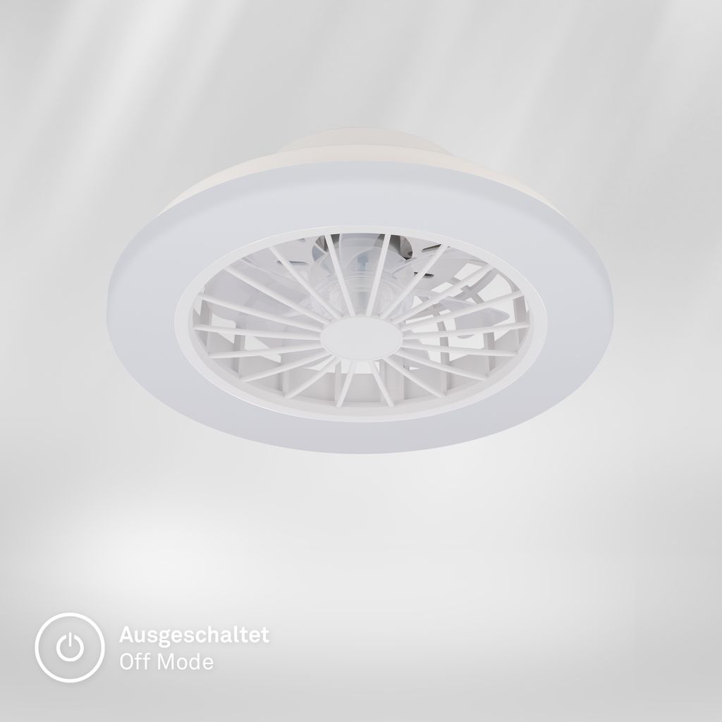 Pafo Ceiling Fan with Light - 24W, 2600lm, 5 Speeds, CCT, Dimmable, White