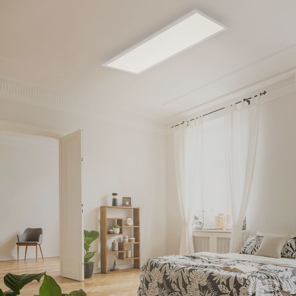 LED Panel Deckenleuchte Bewegeungsmelder ultraflach 38W weiß 4000K Briloner 6