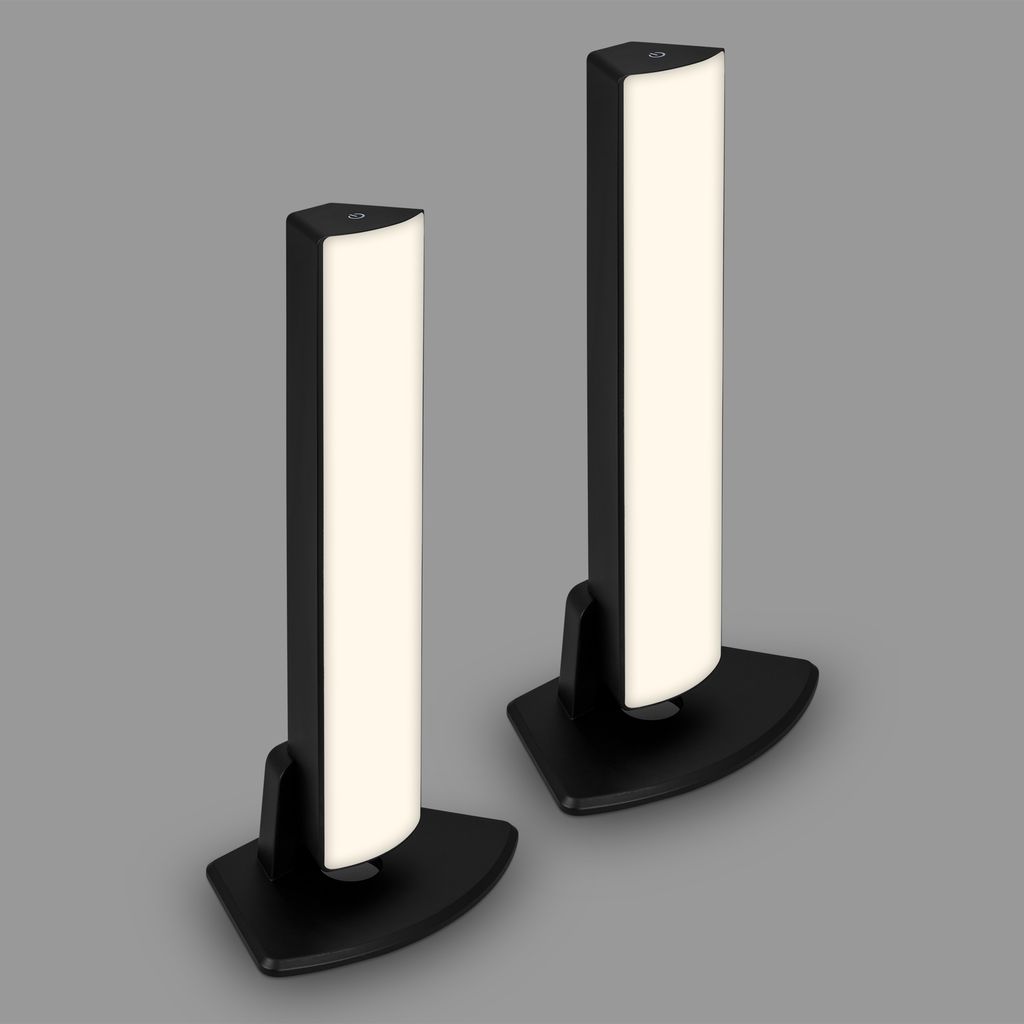 LED Akku-Tischleuchte, 30 cm, Memory, 7W, 700lm schwarz