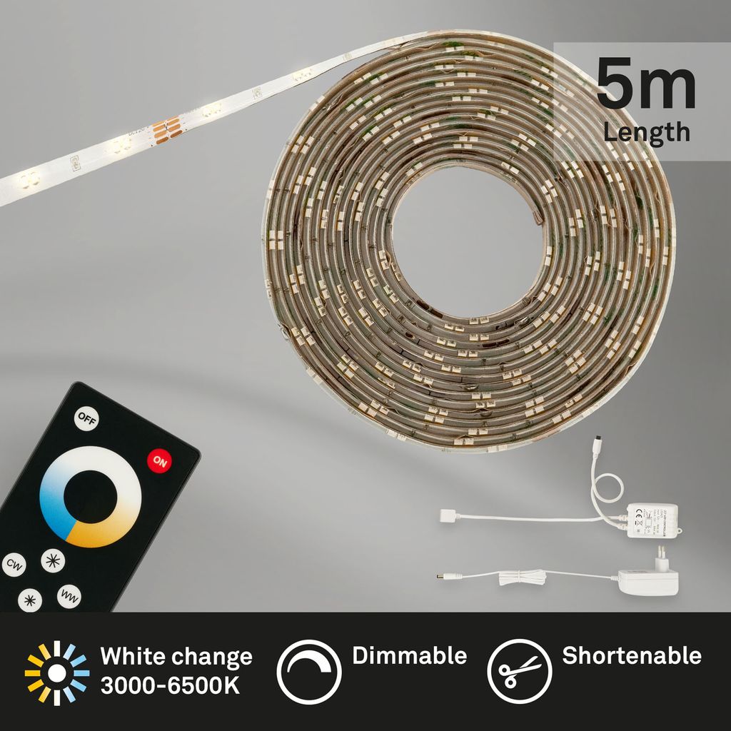 CCT LED Band 500 cm 18W 1650lm weiß