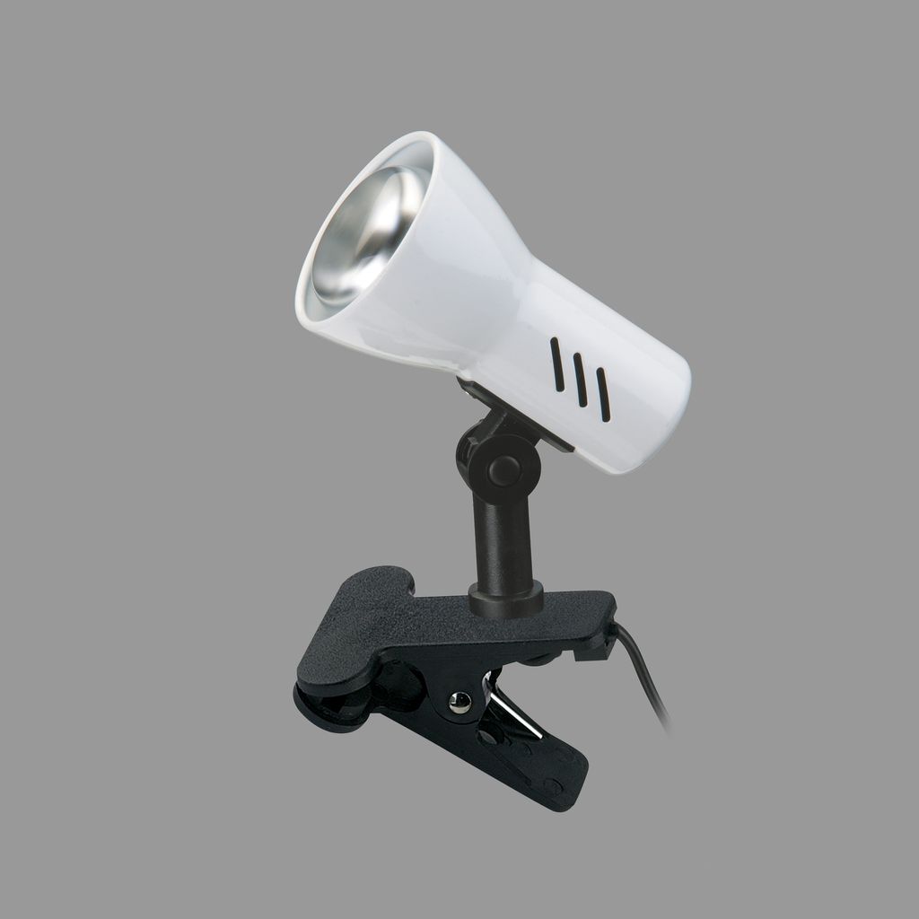 Klemmleuchte 11,5 cm 1x exkl E14 40W weiß