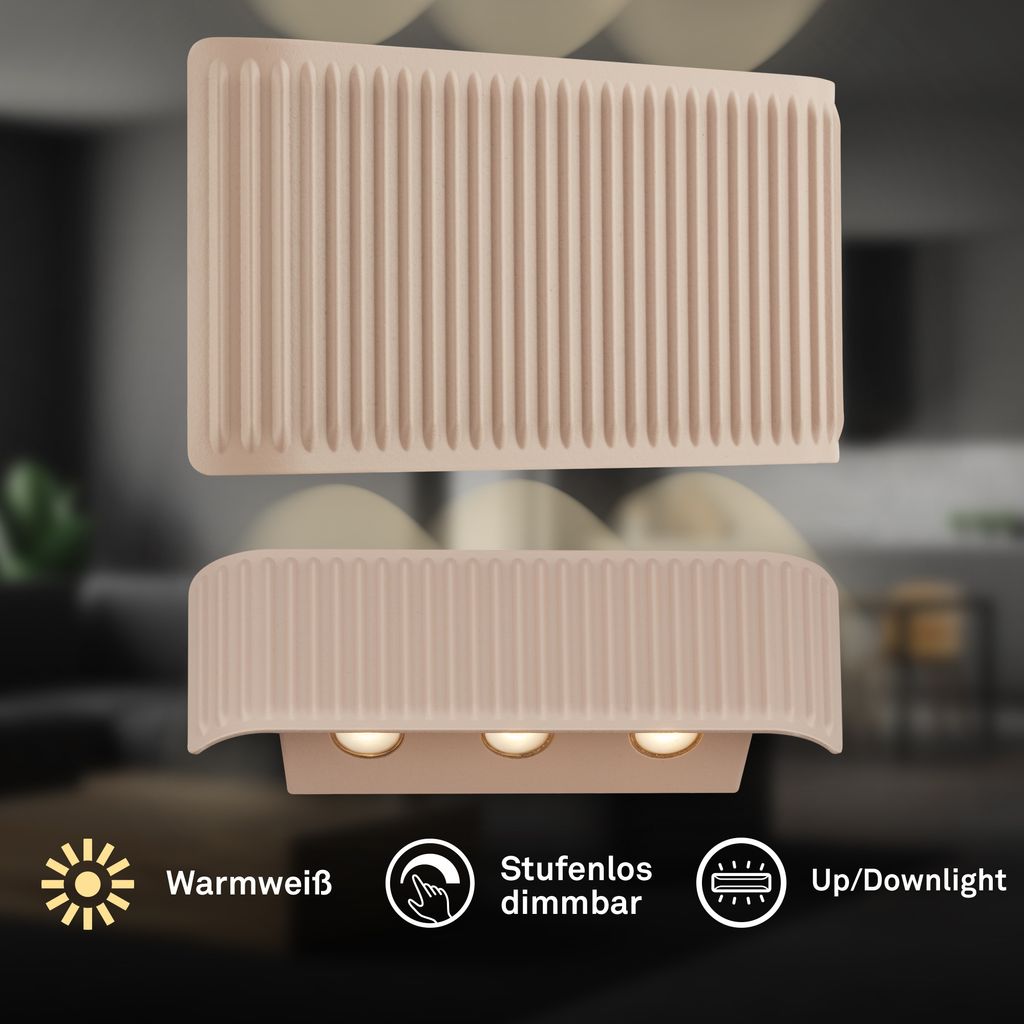 Fade Wandleuchte - 1W, 150lm, Akku, LED, Touch, Dimmbar, Beige