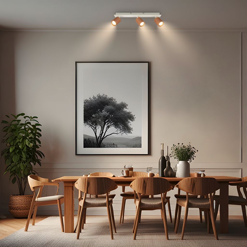 Ida Ceiling Spotlight 45 cm - GU10 Socket, max. 9W, Adjustable, Coffee-Warm grey