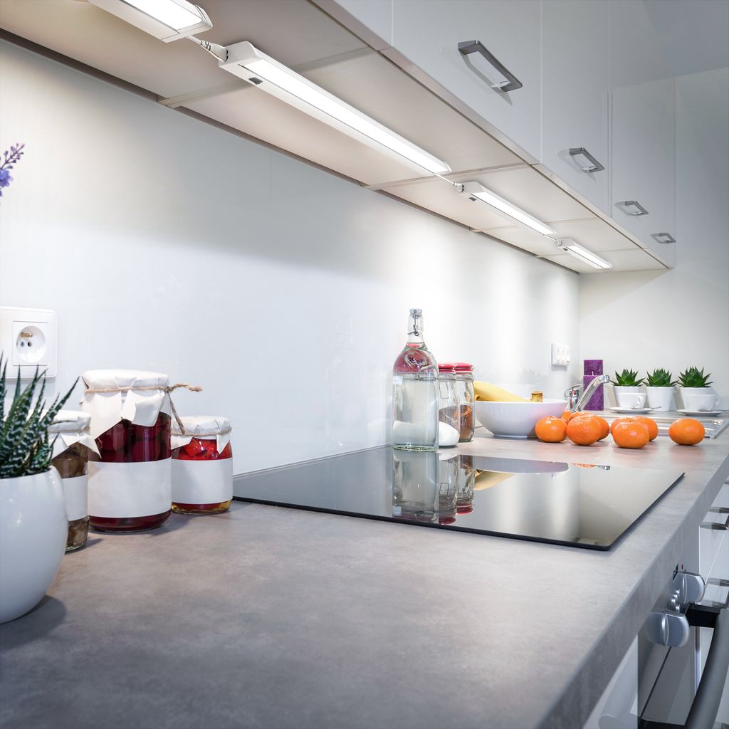 LED Unterbauleuchte - 8,5W, 1000lm, LED, Schalter, Stecker, neutralweiß, weiß