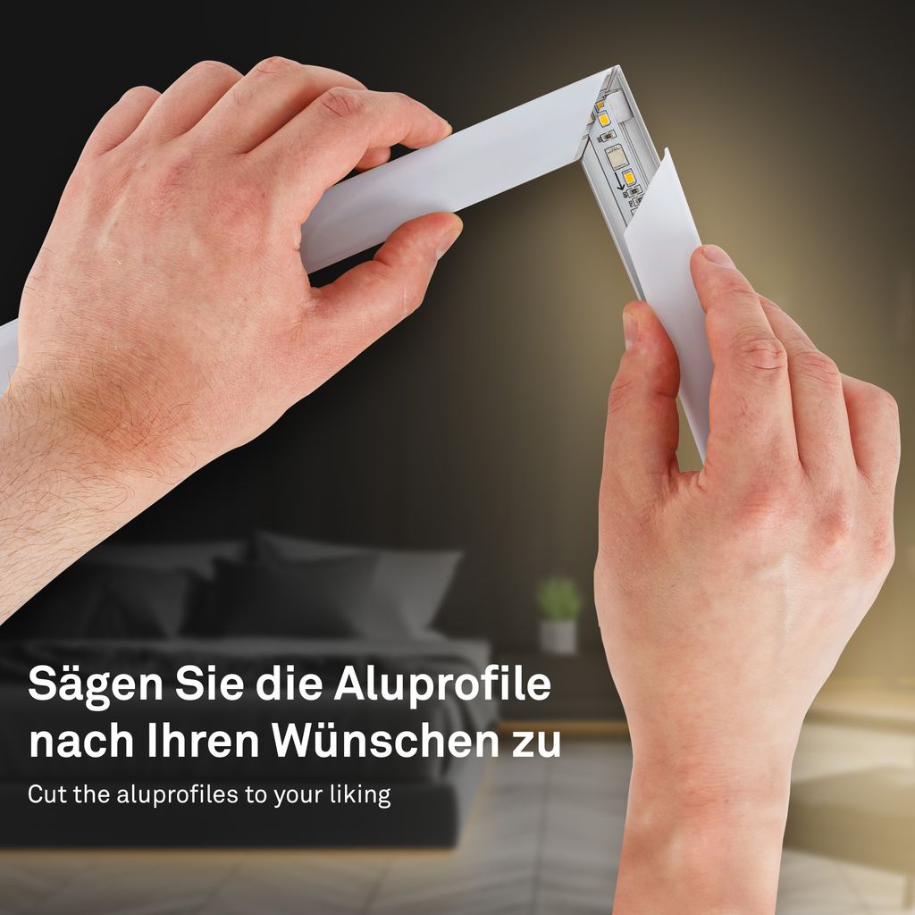 Pimp Your Stripe Erweiterungsset LED Strip 4m. Warmweiß. kürzbar. An/Aus 6