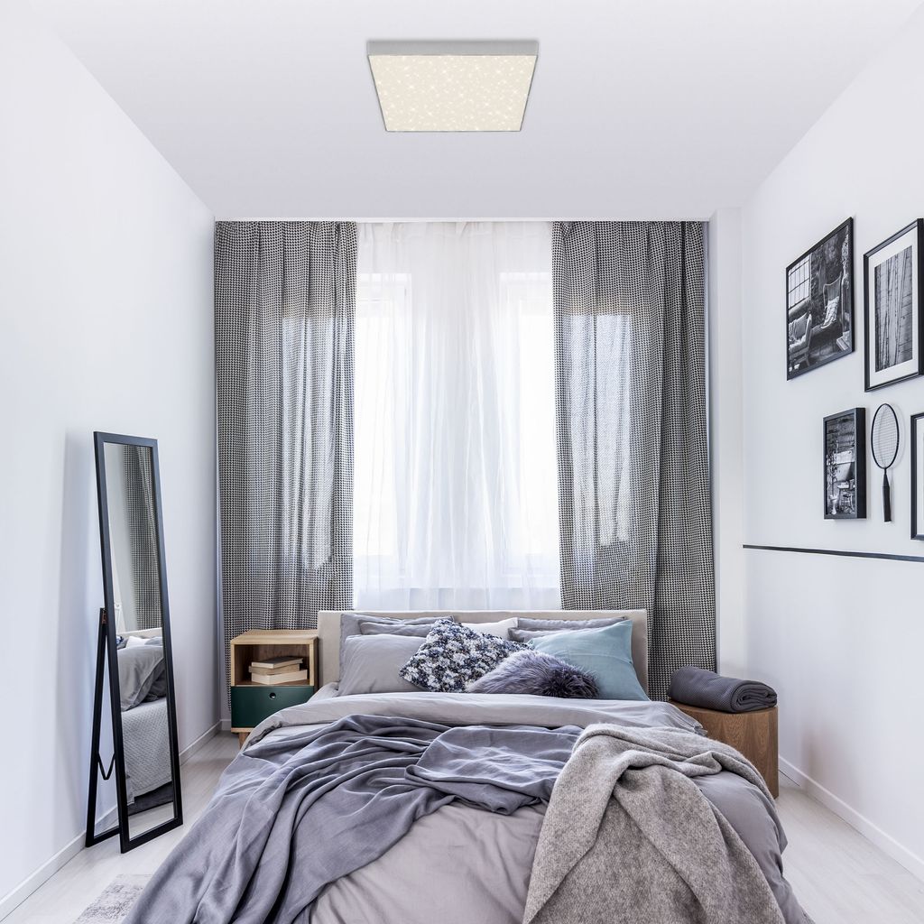 STERNENHIMMEL LED Deckenleuchte, 28,7 cm, 21 W, Silber