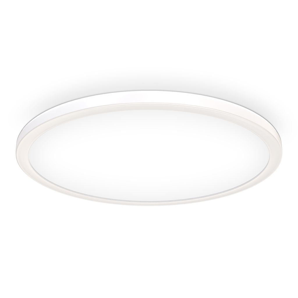 LED Panel Ø42 cm - 22W, 3000lm, dimmbar, flach, backlight, neutralweiß, weiß