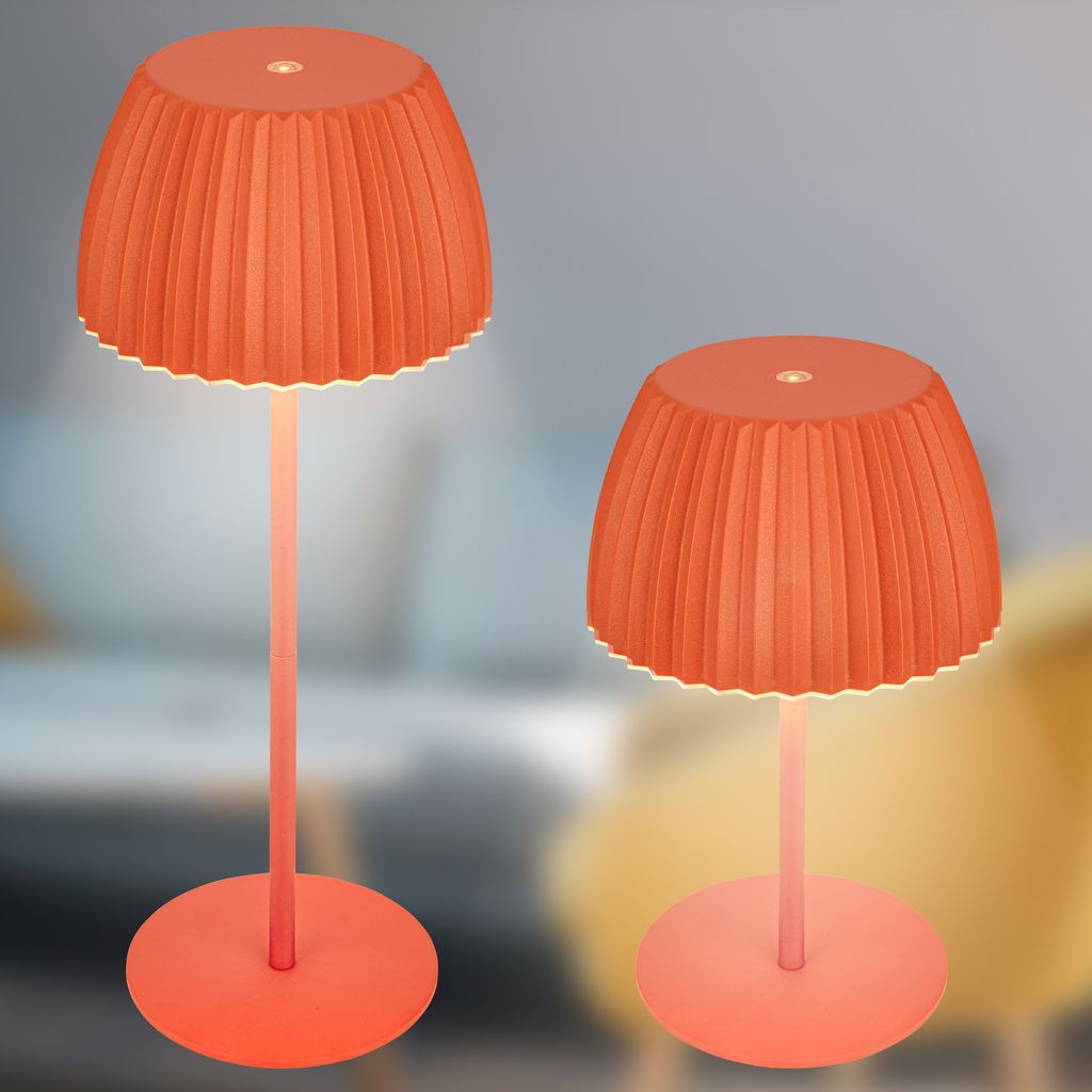 German Design Award Winner 2025 ✓ 2nd place Lamp of the Year ✓ LED table lamp cordless IP44 ✓ Stepless touch dimmer ✓ Elegant light edge ✓ Height-adjustable ✓ 14.5x36.5 cm (DxH)