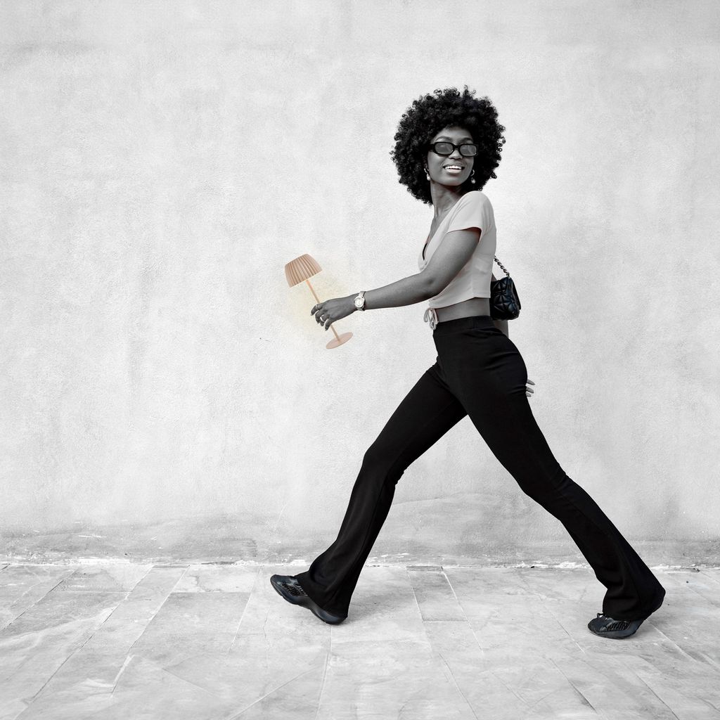 LED Tischlampe Akku LED Tischleuchte Dimmbar Kabellos Touch Aussen/Innen 13