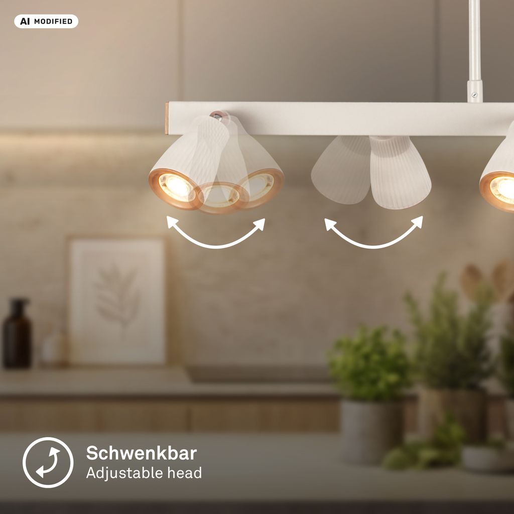 Riff Hängelampe - Schwenkbar, LED, Warmweiß, Warm Grey-Coffee