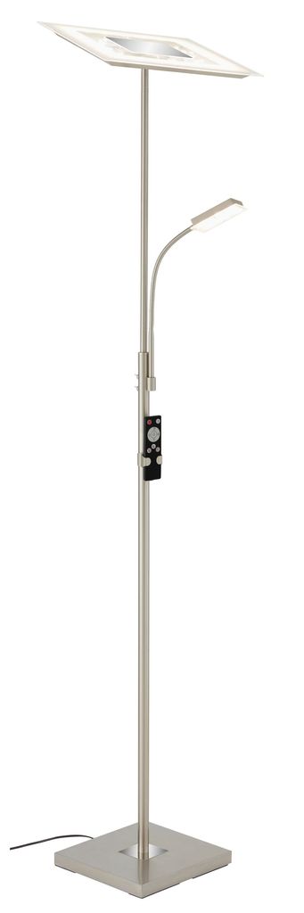 LED Fluter mit Lesearm, Nachtlicht, Timer, Dimmbar, Schalter
