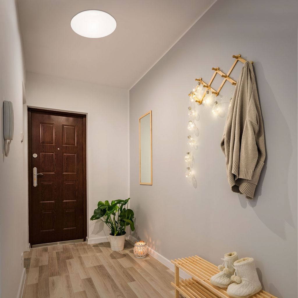 LED Deckenleuchte Deckenlampe 24W 3.000 K Weiß Ø38cm Kunststoff Briloner 10