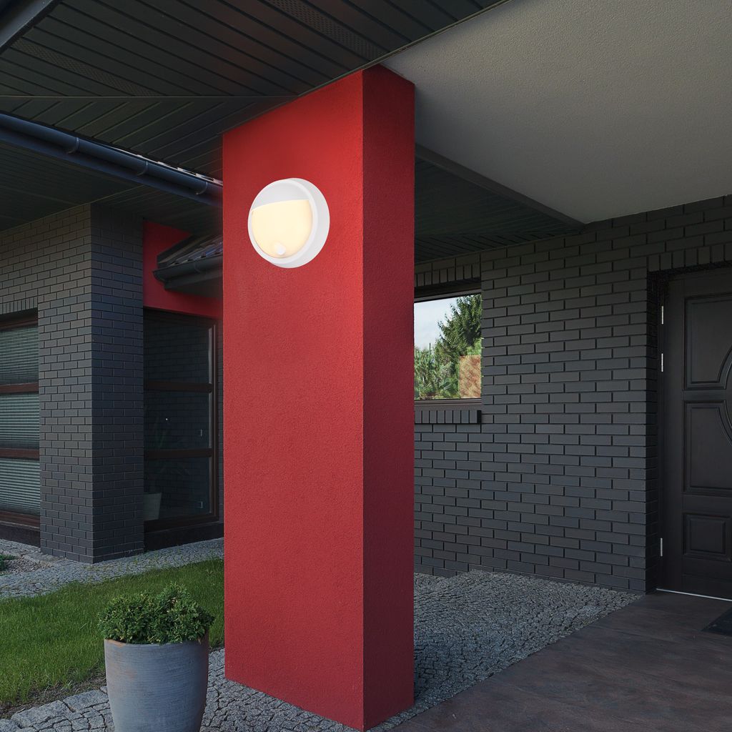 Puni LED Wandleuchte Aussen, Akku, Touchdimmer 3 stufig, Timer, Weiß